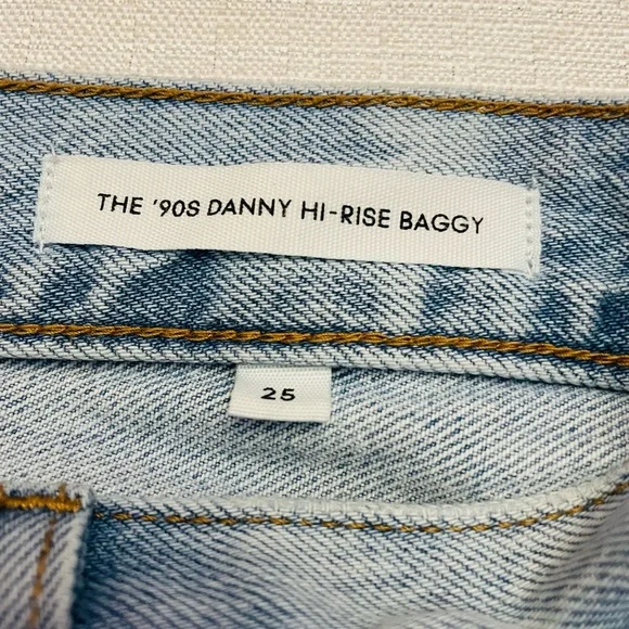 DENIM FORUM THE 90S DANNY HI-RISE BAGGY JEANS SIZE 25 - Picture 5 of 10